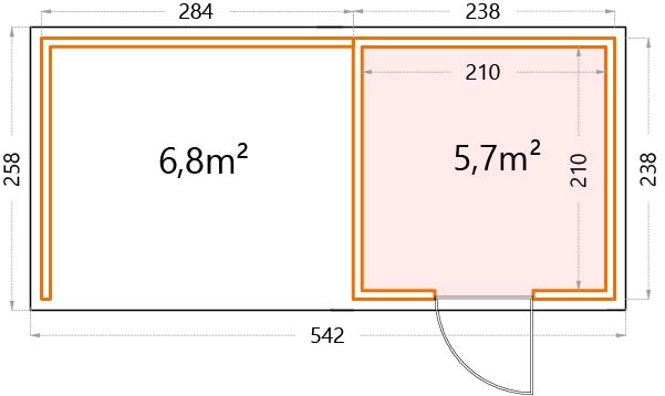 Garden house floor plan